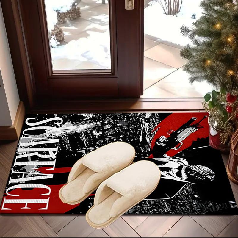 Scarface: Urban Art Carpet, Chair Rug,Rug for Office Bedroom living rooms, Doormat decor Fan Gift Christmas Gift