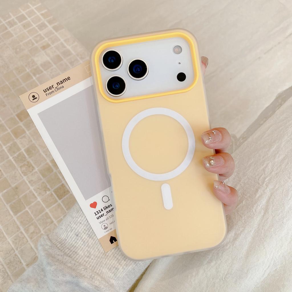 Роскошный Чехол 2-в-1 Конфетного Цвета для iPhone 17 16 15 14 Plus 13 12 Pro Max Магнитная Беспроводная Зарядка Матовый Мягкий Чехол для Magsafe