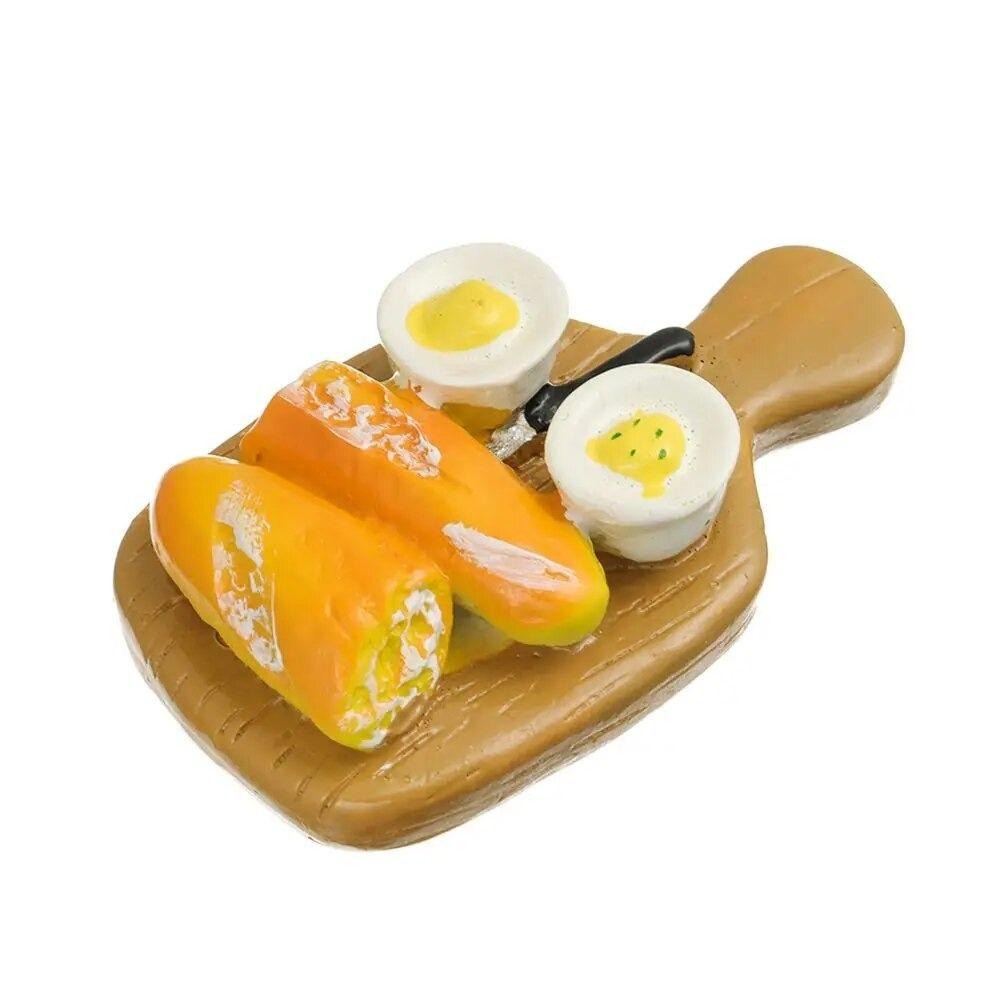 Симулятор разделочной доски Разделочная доска Мини Смола Пищевые игрушки Магнит на холодильник для кухни Декор для дома