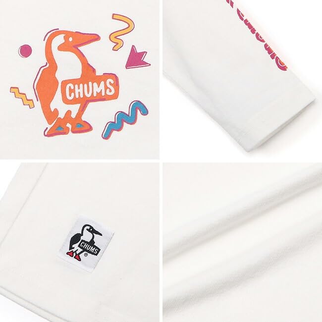 Футболка детская Retro Disco Time Brushed Boys Greige [Chums] с длинным рукавом