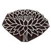 Decorative Hand Carved Lotus Printing Wooden Stamp Blocks Border Stamps