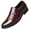 Mirror Leather Shoes Men's Leather Shoes Business Casual Soft Leather Men's Dress Medium Old Dad Leather Shoes Men's