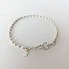 Melliv Silver Fish Hook Eggball Chain Bracelet_mvb02