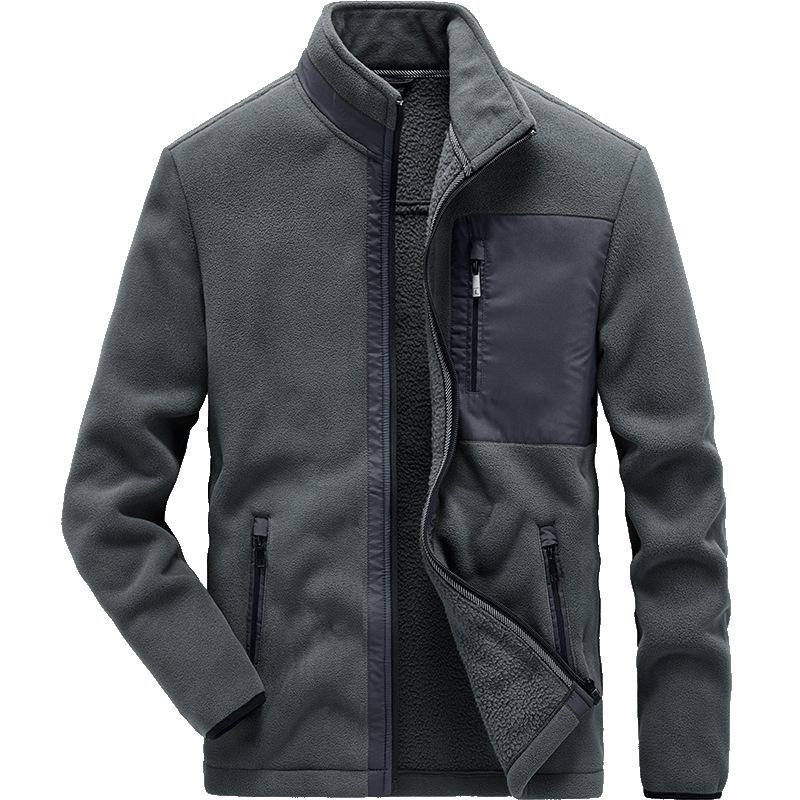 Мужская флисовая куртка весна-осень, теплая флисовая толстовка, новая мужская флисовая куртка