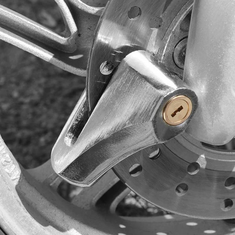 Противоугонный велосипедный замок, портативный мотоциклетный дисковый замок, алюминиевый сплав, дисковый тормоз, сигнализация, замок, аксессуары для велосипеда