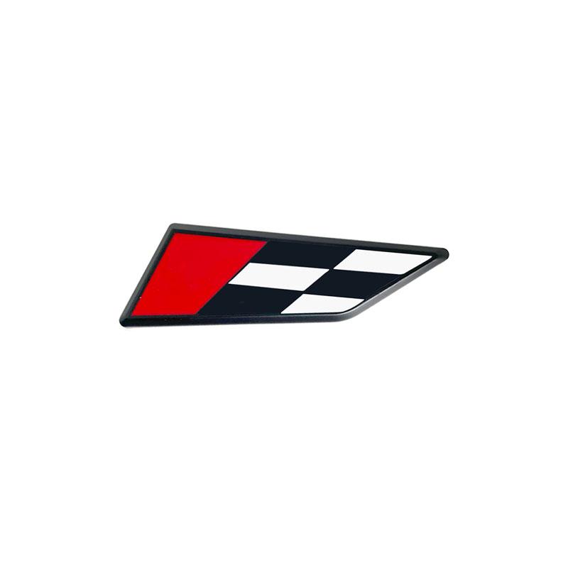 3D Metal Car Rear Trunk Race Flag Emblem Fender Rear Nameplate R 300 Badge Sticker For Seat Leon Cupra Ateca Arona Ibiza Altea
