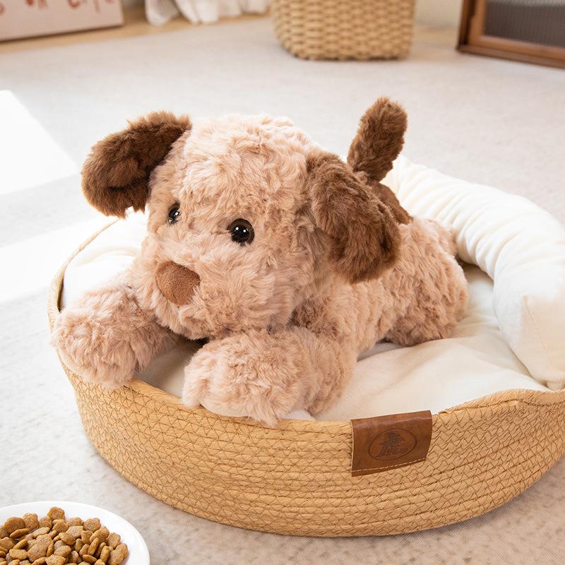 Puppy Lying Down Doll Cute Animal Plush Toy Small New Bed Doll Gift