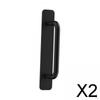 2x Self Sticky Door Handle Paste Drawer Pulls Aluminum Alloy No Drill Push Pull Handles