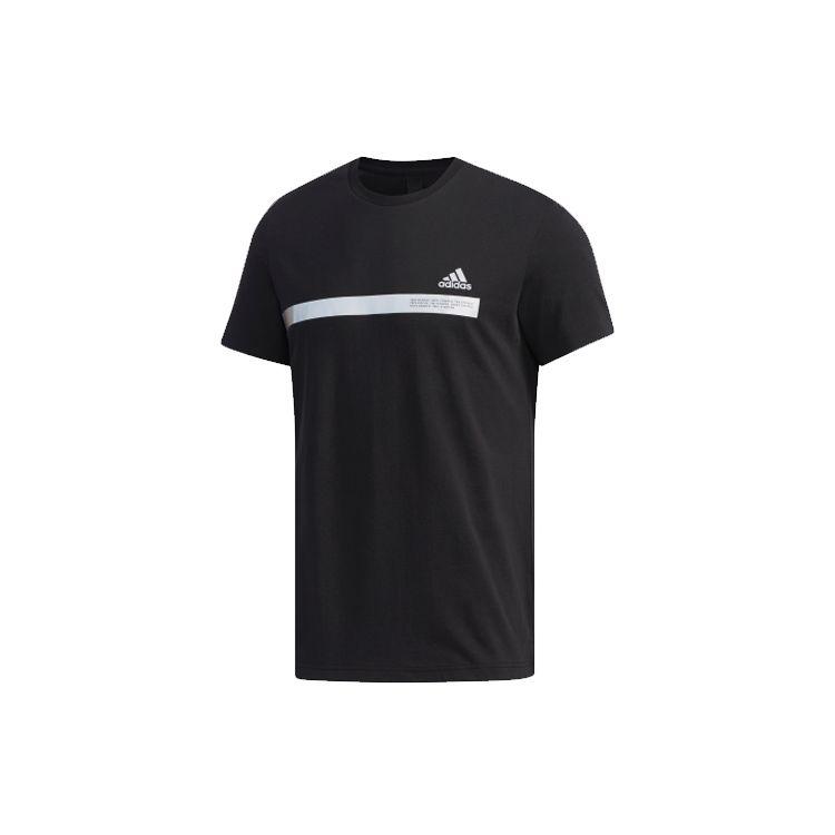 adidas Спортивная футболка Tape Мужские топы черные DZ2214