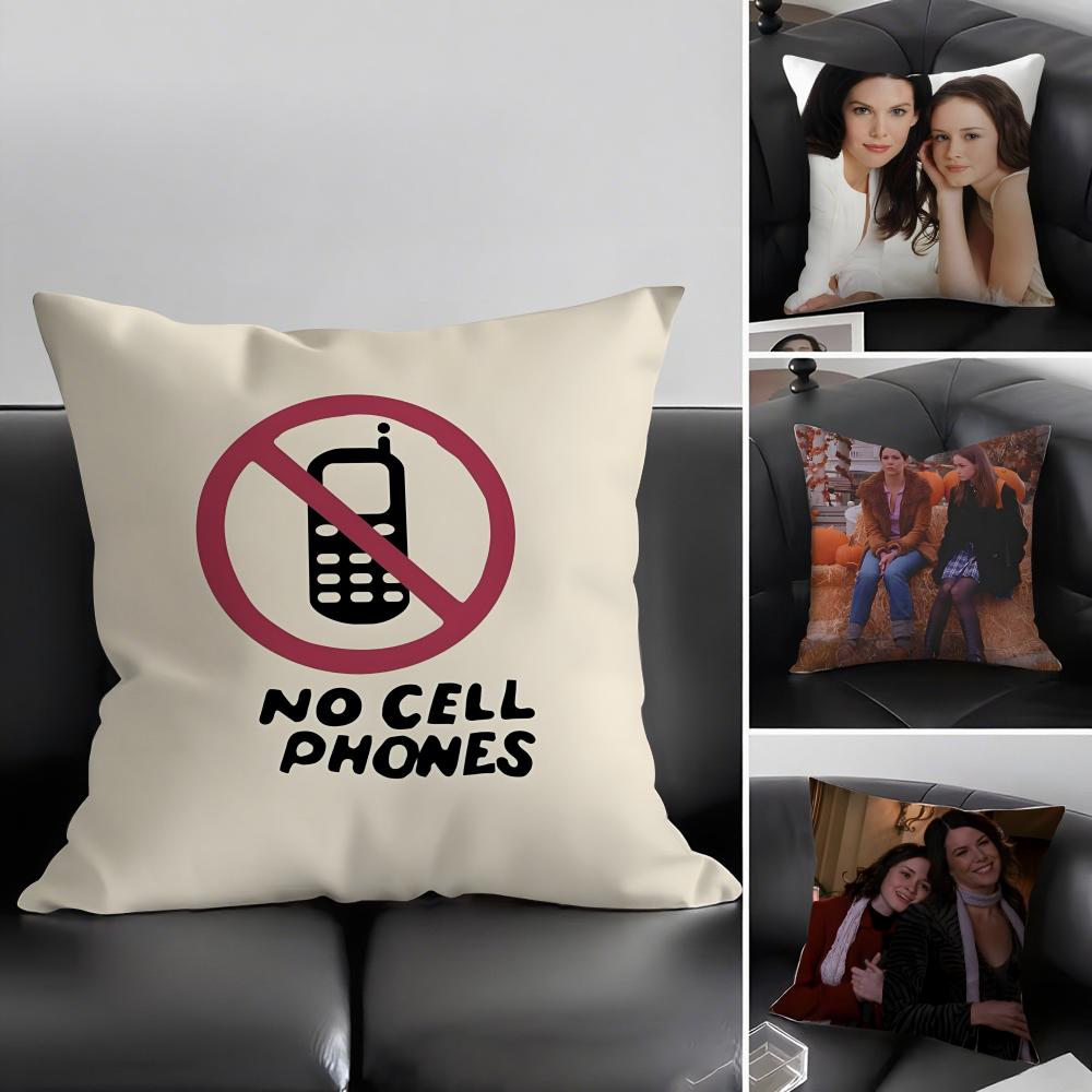 GGilmore GirlsS TV Series Cushion Cover Pillowcase Ultra Soft Skin Friendly Fabric Cloud Like Comfort Concealed Zipper