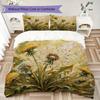 Dandelion Pattern Bedding uilt Set uilt Cover Pillowcase Home Decoration Birthday Gift (1 * duvet cover + 2 * pillowcase without core)