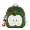 Autumn/Winter Fruit Pattern Plush Backpack for Kids - Cute Cross-Border Design for Boys and Girls.