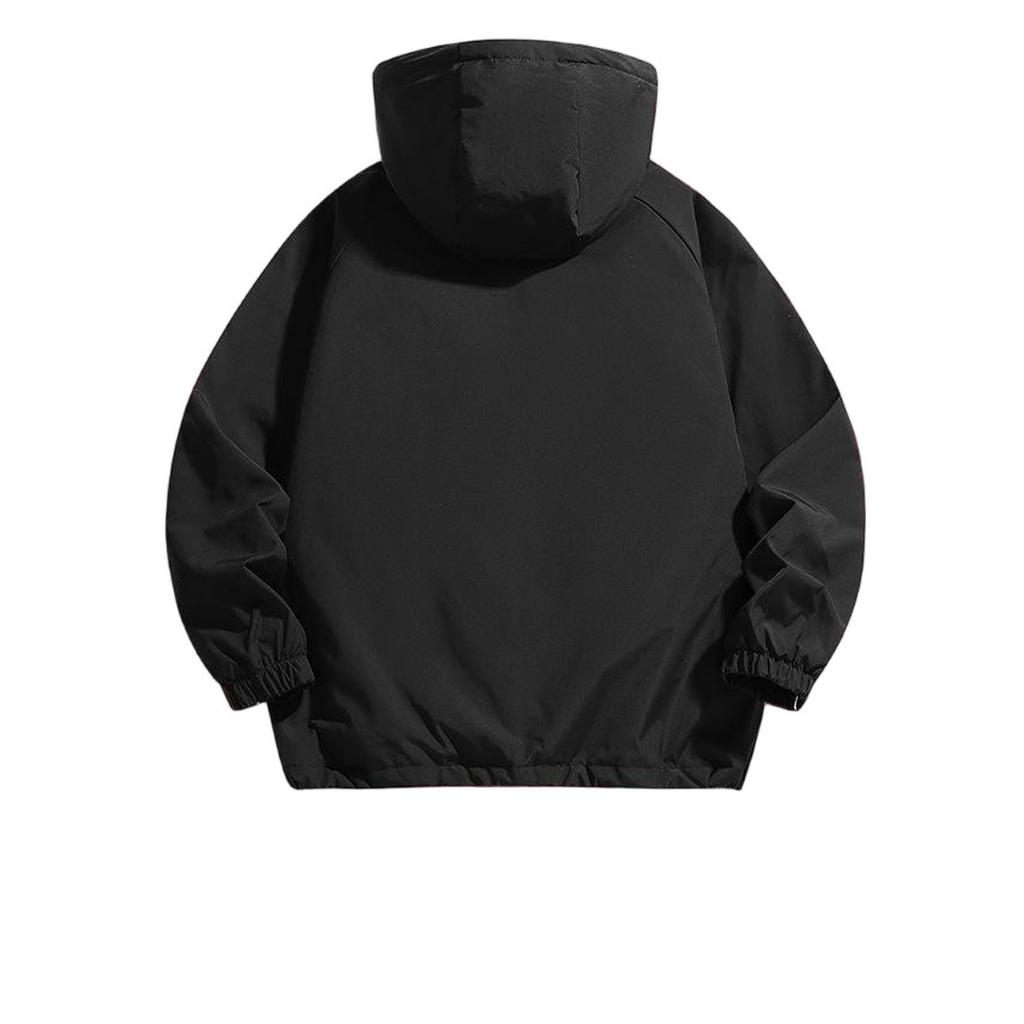 Waterproof Hooded Jacket Outdoor Hiking Handsome Casual Hooded Overalls Men's Jacket