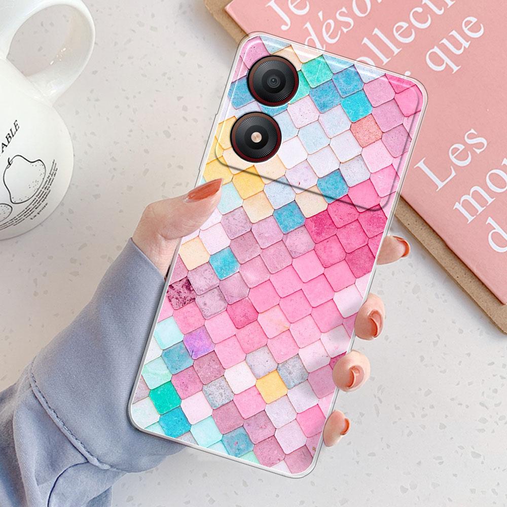 For ZTE Blade A34 Case For ZTE Blade A54 Cover Fashion Clear Protect Soft Silicone Phone Cases For ZTE Blade A34 A54 Coque Funda