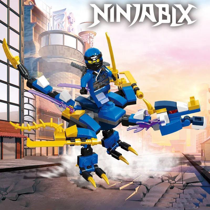 4 стиля Фантом Ниндзя Дракон Строительные блоки Мини Фигурки Кирпичи Набор Классическая модель фильма Детские игрушки Мальчики Для детей