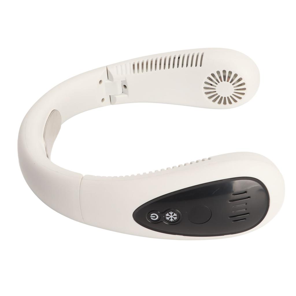 Вентилятор без лопастей для шеи, USB-зарядка, 360-градусный выход воздуха, 3 регулируемых уровня, светодиодный дисплей, носимый