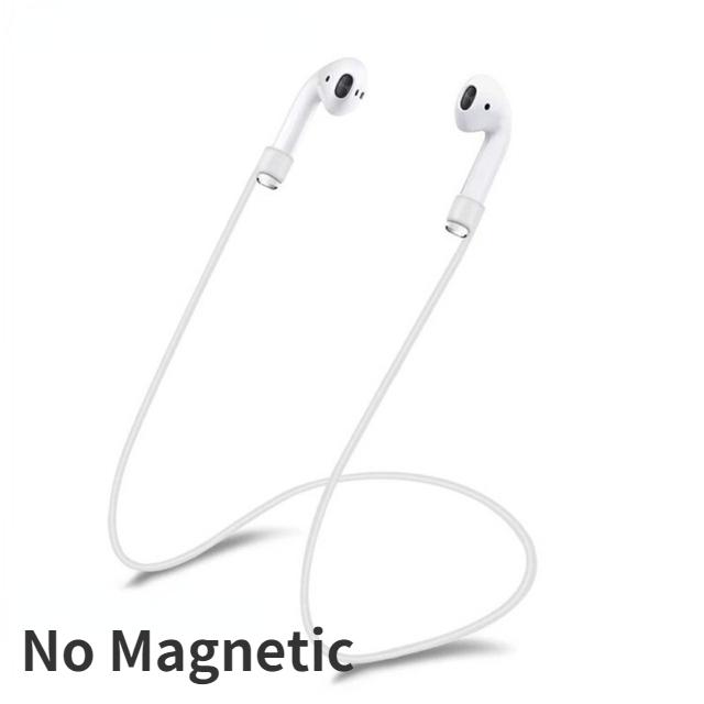 Силиконовый кабель-держатель для наушников с защитой от потери для AirPods 1 2 3, беспроводные Bluetooth наушники, магнитный силиконовый шейный ремешок, шнур