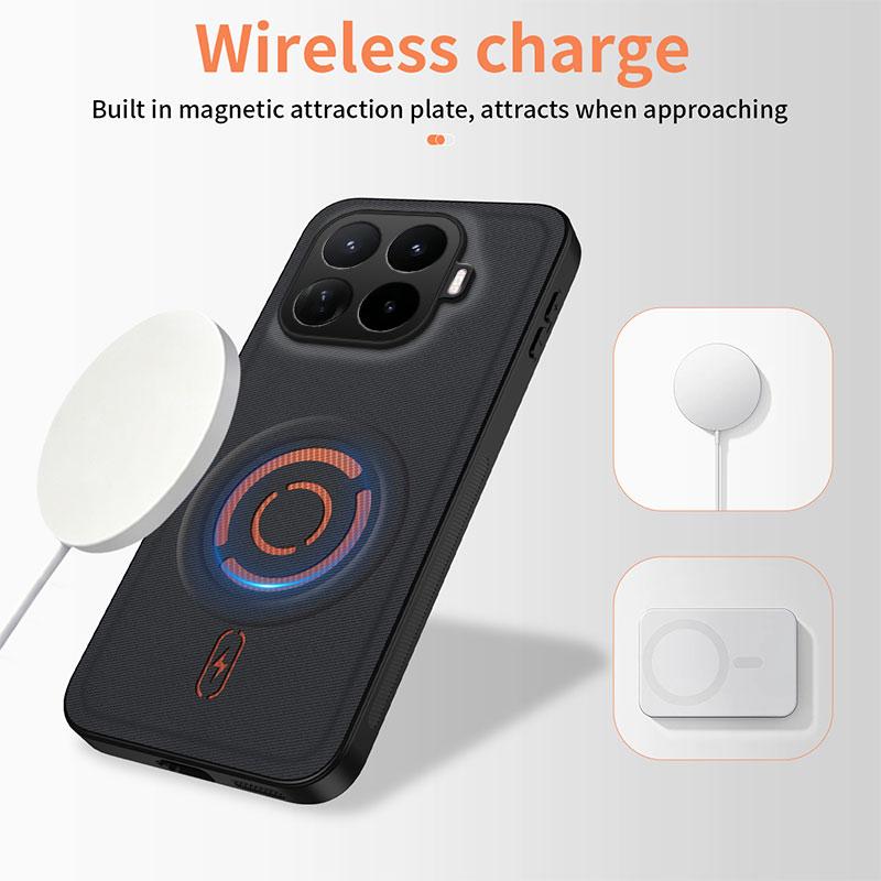 Чехол для Xiaomi 17T со встроенным магнитом, обложка из ПУ-кожи, противоударный, для Magsafe