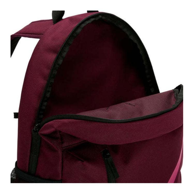 Nike Sports Casual Printed Logo Zipper Large Capacity Backpack With Pencil Case Women Backpacks Deep-Red BA5405-609