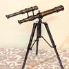Brass Telescope Double Barrel Telescope  Home Decor Showpiece  Nautical Decor  Brass Decor  Maritime Telescope  Handcrafted Item
