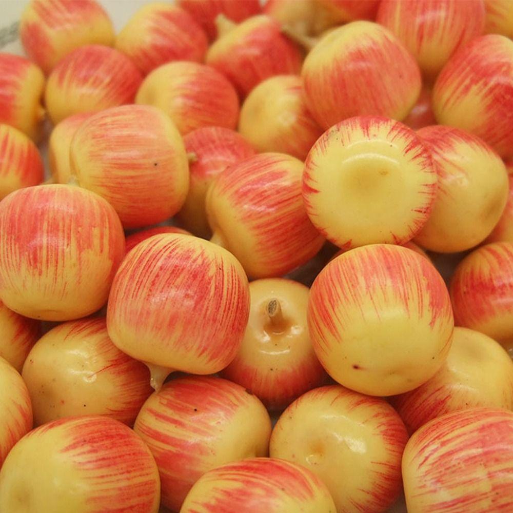 50pcs Realistic Simulation Fruit Handicrafts Fruit Model Fake Fruits Fruit Prop Teaching