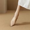 Французские туфли Мэри Джейн из мягкой кожи женские 2025 осень новые квадратный каблук одинарные туфли с юбкой средний каблук высокие каблуки толстый каблук модные