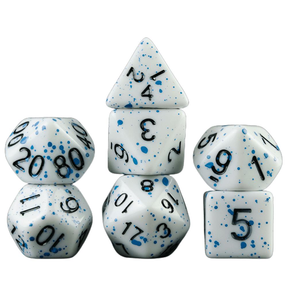 7шт DND игральные кости D20 D12 D10 D8 D6 D4 для настольной игры DND Running Group акриловые многогранные игральные кости набор