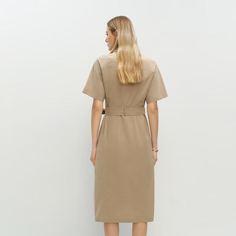 OVVOVV Женское платье-рубашка А-силуэта с коротким рукавом