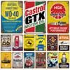 Workshop Car Parts Metal Sign Advertising Plate Wall Deocr Retro Decor Auto Parts Sign Vintage Tin Sign Metal Poster For Garage