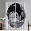 Shades Fornasetti затемняющие шторы 2 шт. домашний интерьер шторы для камеры гостиная занавеска украшение на Хэллоуин кухня