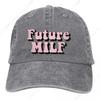 Pure Color Dad Hats Cool Womens Hat Sun Visor Baseball Caps Future Milf Peaked Cap
