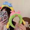 Long Hair Plush Headband Cartoon Funny Hairband Cute Ugly Doll Hair Hoop  Lady