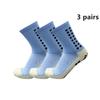 3 Pairs Updated Football Socks Non-slip Silicone Sole Professional Outdoor Activity Sport Accessories Men and Women Yoga Soccer