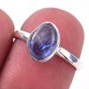 Natural Kyanite Gemstone Handmade 925 Solid Sterling Silver Ring Size 6 G7E07