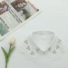 White Fake Collar for Women Shirt Blouse Necklace Candy Color False Collar Handmade Beads Detachable Sweater Collars Decor