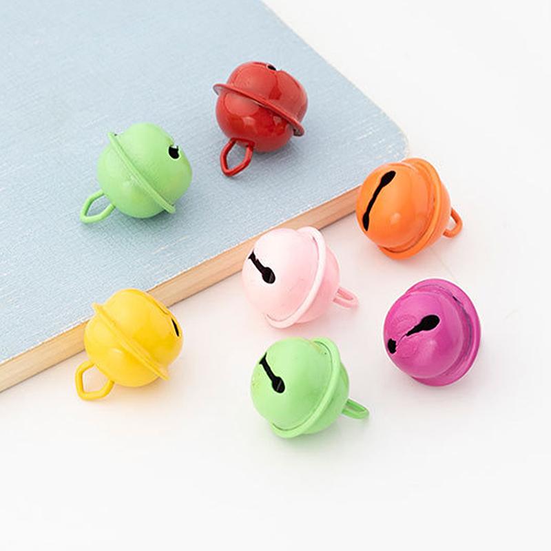 10 шт. 22 мм Красочные Расписные Бубенчики Металлические Круглые Мини Колокольчики Украшения Декор Подвески для Рождества DIY Поделок