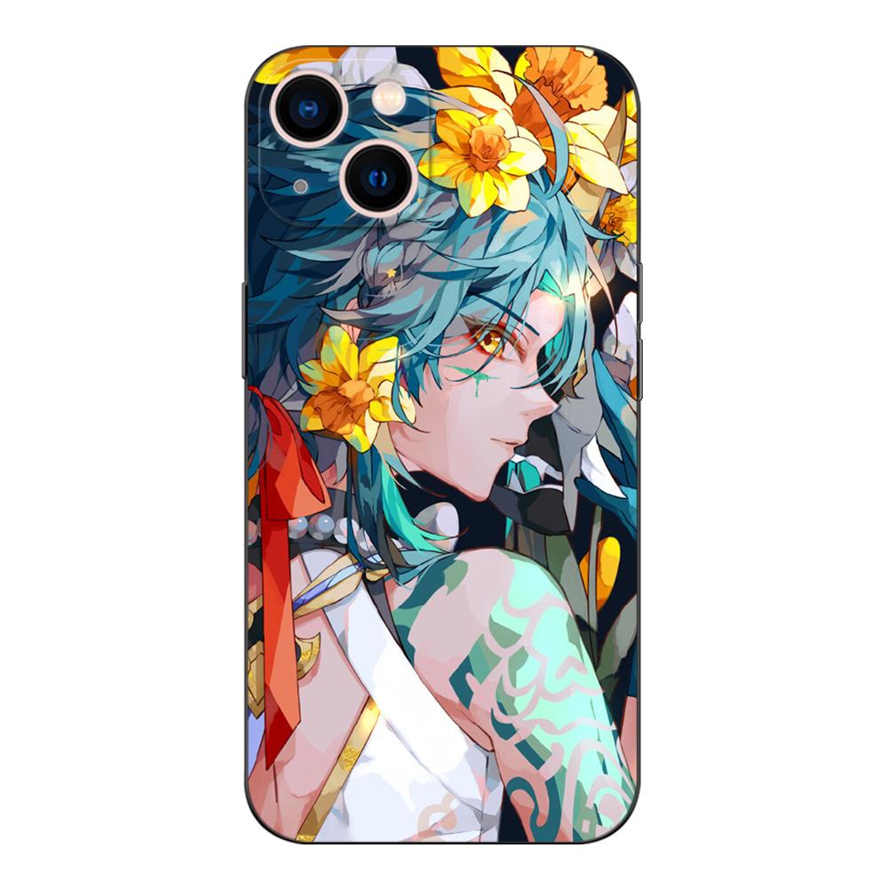 Black Tpu Case For Motorola Moto G31 G40 Fusion G41 G50 G51 Edge30 G10 G20 G30 G100 5G G22 Genshin Impact