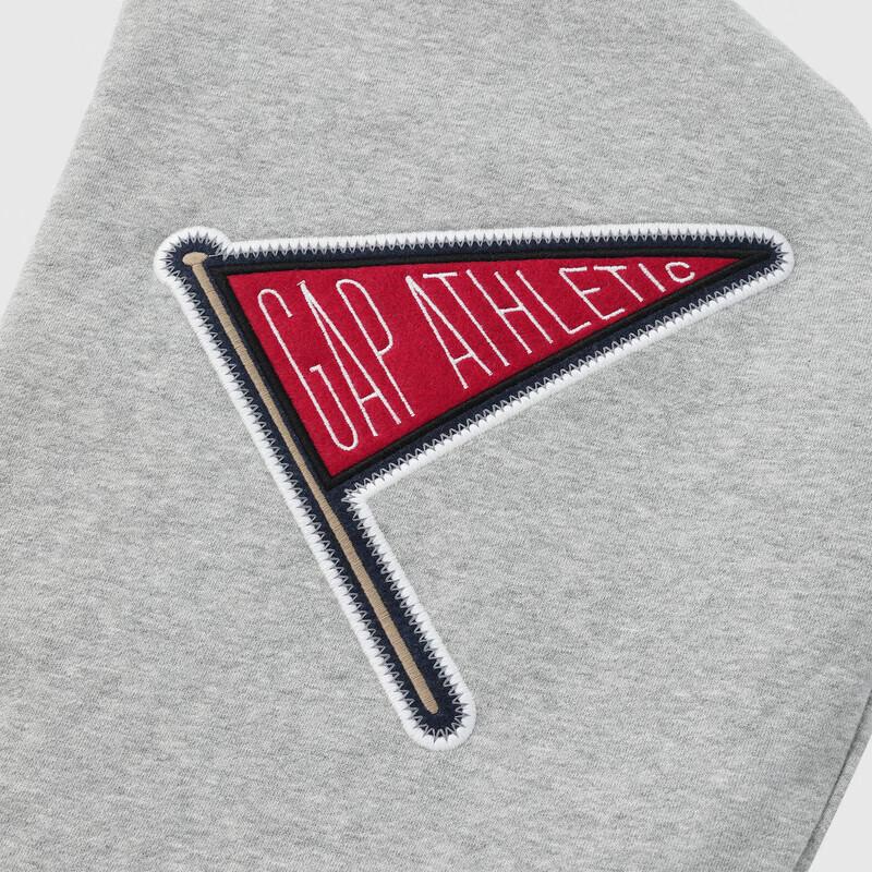 Gap Unisex Retro Logo Fleece Loose Hoodie