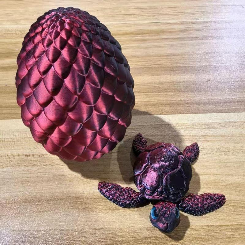 3D-печатная черепаха, декоративное украшение, разноцветная, очаровательная, материал PLA, художественная фигурка для украшения спальни, рабочего стола