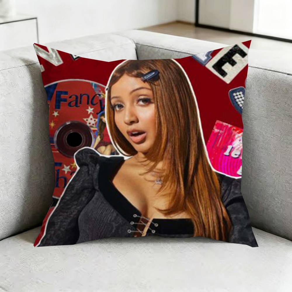 PinkpantheressS Capable of Love Square DoubleSided printed Pillow Case Bedroom Bedside Pillow Sofa Cushion Cover Gift