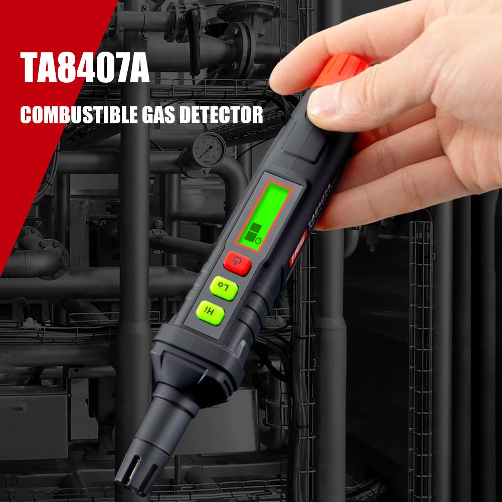 Портативный детектор газа, ручка-детектор утечек с визуальным и звуковым сигналом тревоги