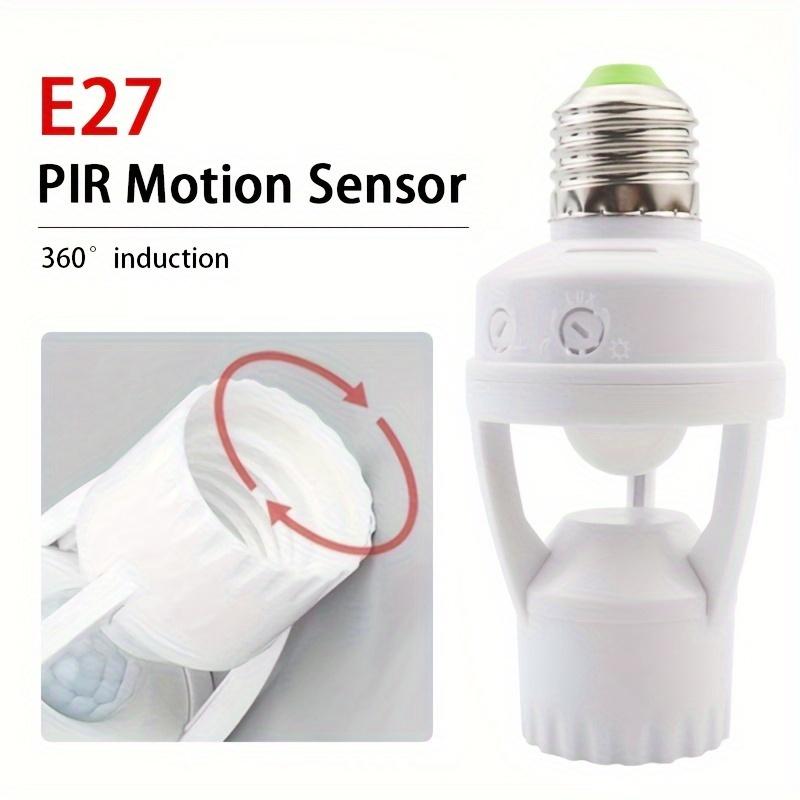Датчик движения, гнездо для лампы, умная светодиодная розетка E26/E27, активируемый датчиком движения, адаптер для патрона лампы, автоматическое управление освещением для гаража