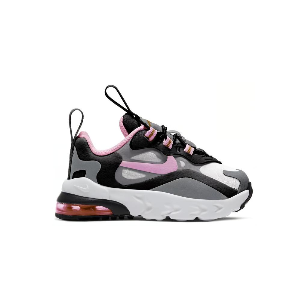 New Nike Air Max 270 RT Low Top Running Shoes Black Pink Infant And Toddler CD2654-017