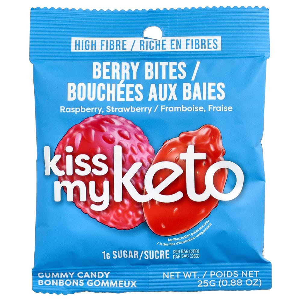 iHerb Gummy Candy Berry Bites, 8 Bags x 25g (0.88oz)