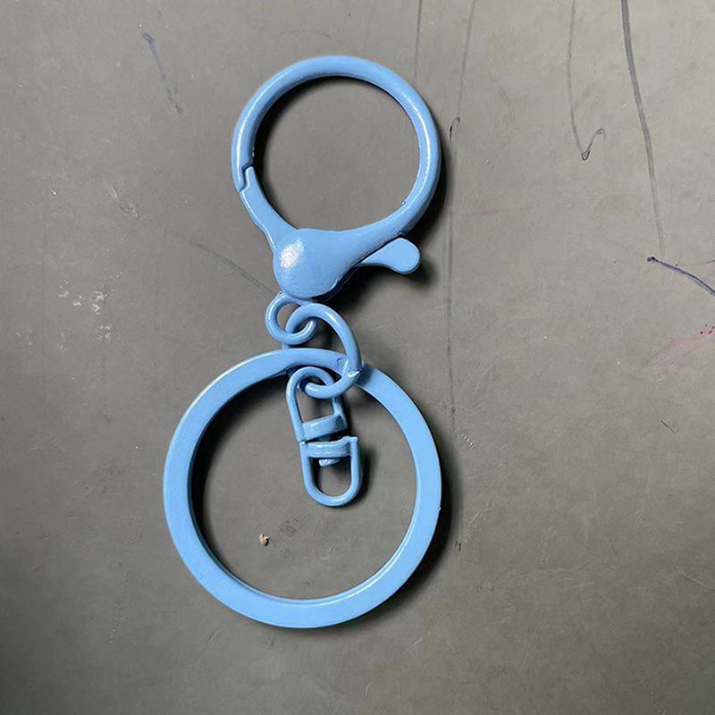 Color Lobster Clasp Big Spring Clasps Hooks With Open Rings Key Hook Keyrings For Jewelry Making Diy Keychain Accessories