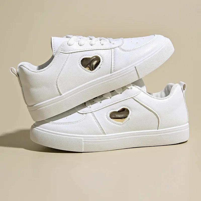 Летний Новый Стиль Дышащие Чисто Белые Спортивные Повседневные Туфли Корейская Версия Универсальные Студенческие Балетки Подошва из Микрофибры и Резины