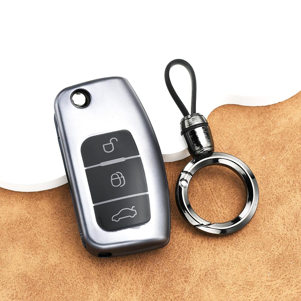 Keyless For Ford Ecosport Kuga Escape Falcon B-Max C-Max Focus 2 MK2 Fiesta Mondeo Galaxy Car Key Case Cover Shell Fob keychain