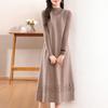 Women's Cashmere Dress 30% Cashmere 70% Wool Autumn and Winter Cashmere Skirt Soft and Warm