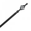 Metal Rod 120 To 210 Cm with Decorative Ends Atmosphera - Black Spiral