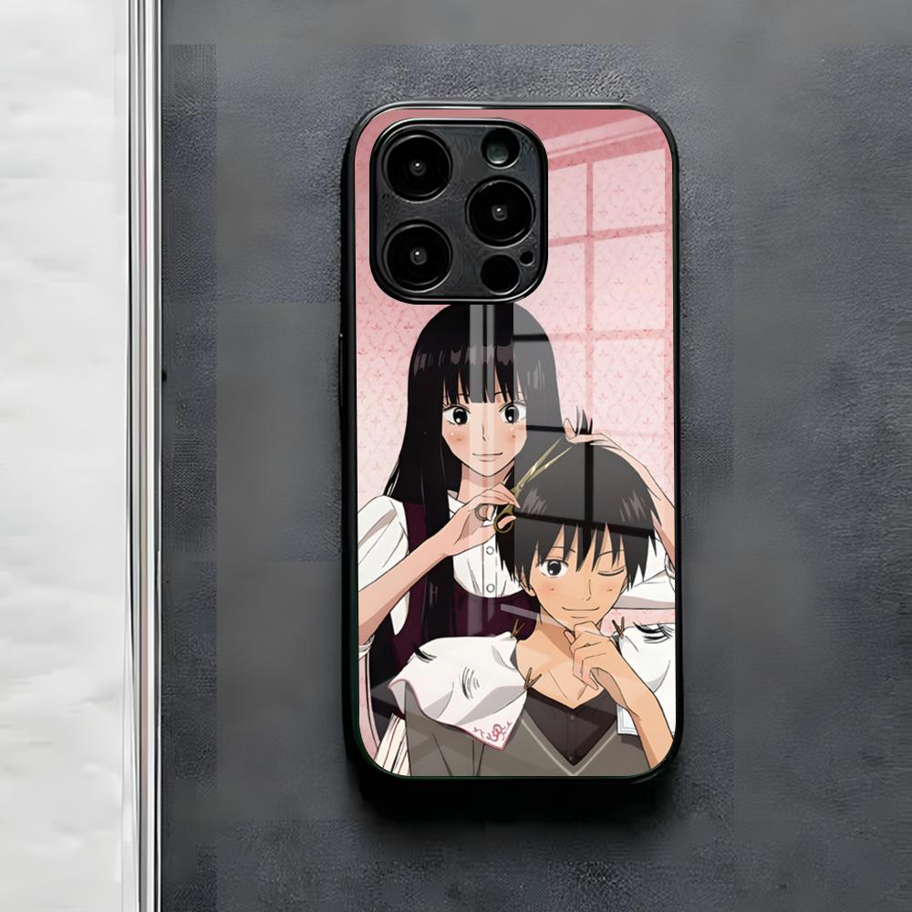 Sawako Phone Case For IPhone 17 Air 16 E Pro Max 15 14 13 Mini 12 Pro 11 Max Plus Black Glass Cover
